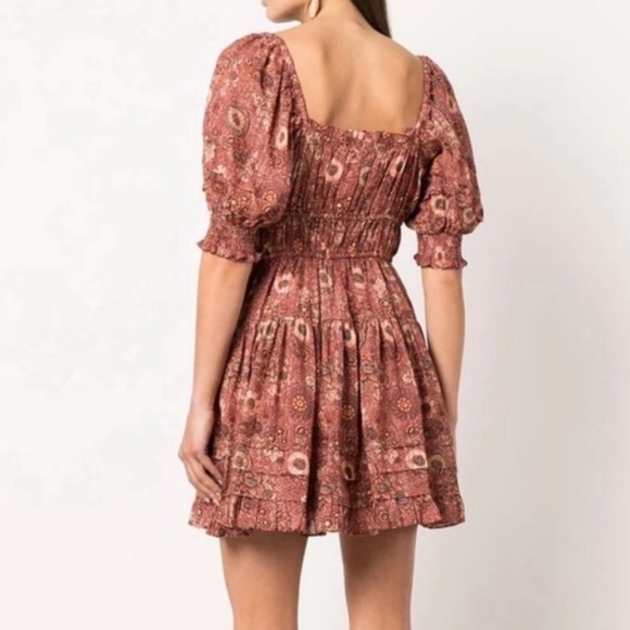 ULLA JOHNSON Juniper Puff Sleeve Dress, size 2 - Picture 3 of 7